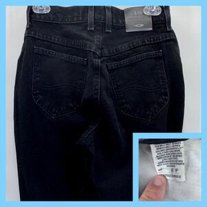 Vintage Lee Original Riders Black High Waisted Mom Jeans Size 6‎ Petite